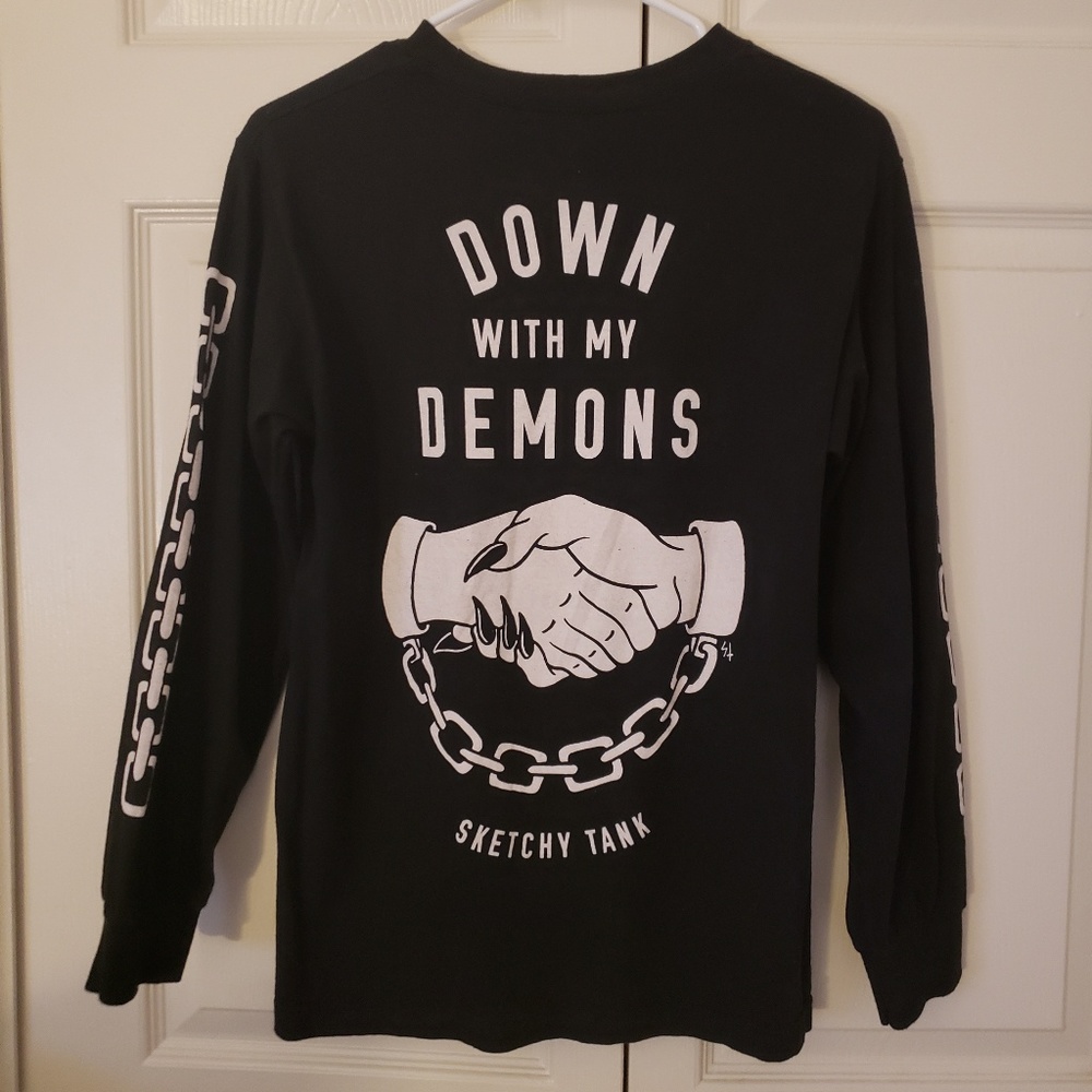 Sketch tank demon shirt long sleeve